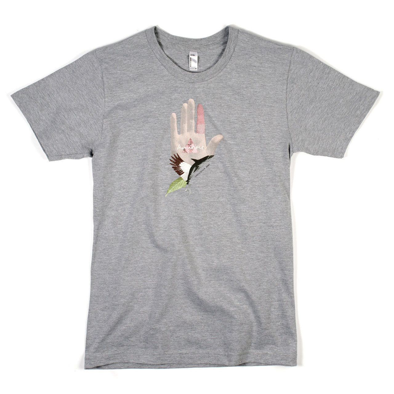 Christopher Bono - Invocations - 'Hand' Design T-shirt (Grey)